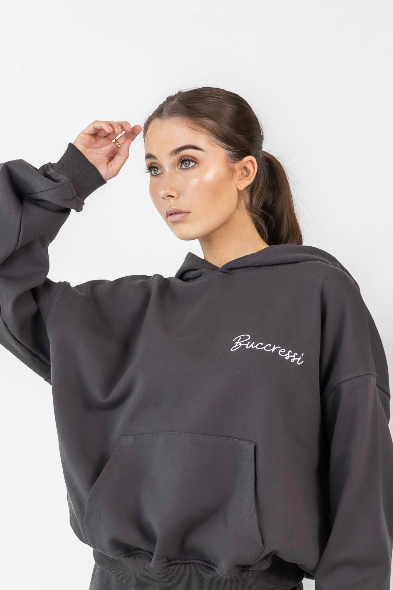 Flex Terry Oversized Hoodie-BUCCRESSI